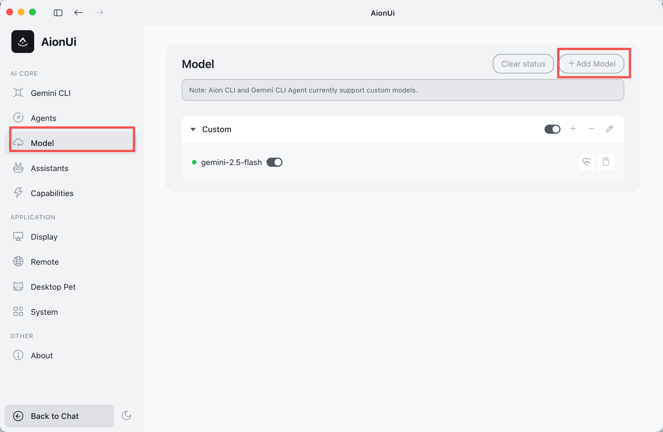Open Settings